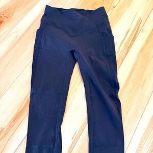 Lululemon All the Right Places Crop Legging Navy 23” size 6